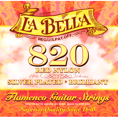 La Bella 820 Flamenco (Nylon rojo)