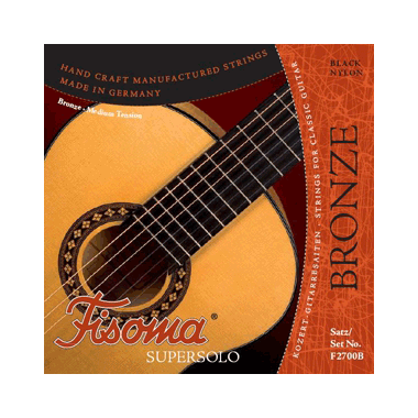 Fisoma F2700B Bronce Black Nylon Supersolo Guitarra Clásica