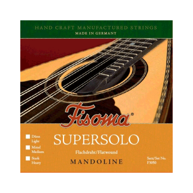 Fisoma F3050 Supersolo Alambre plano Mandolina Media (lazo)