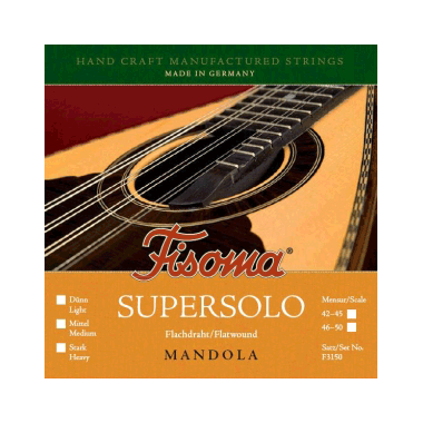 Fisoma F3150 Supersolo Alambre plano Mandola Suave, Escala 42-45cm