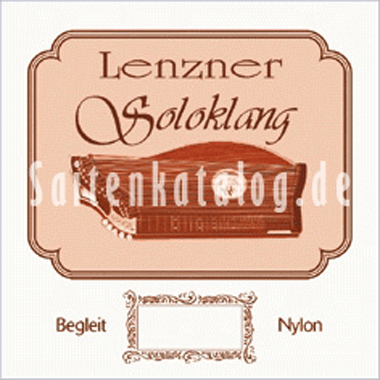 Lenzner Concert Zither "Soloklang" fingerboard Vienna tuning a' d' g' g c
