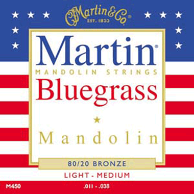 Martin M450 Bluegrass Mandolin 80/20, 8-String M Loop End