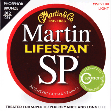 Martin MSP7100 SP Lifespan 92/8 Phosphor Bronze, Light