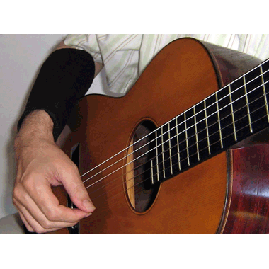 Luva Soft - Apoyo de Antebrazo (suave) para Guitarristas, verde musgo, medium (M)