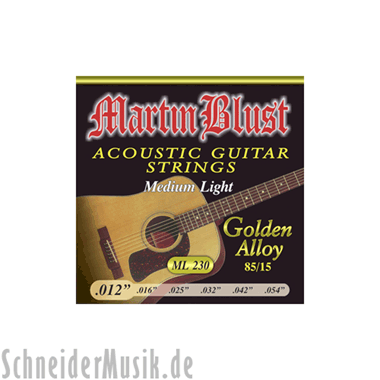 Martin Blust ML230 Acoustic Golden Alloy 85/15, Medium Light
