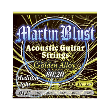 Martin Blust ML330 Acoustic Golden Alloy 80/20, Medium Light