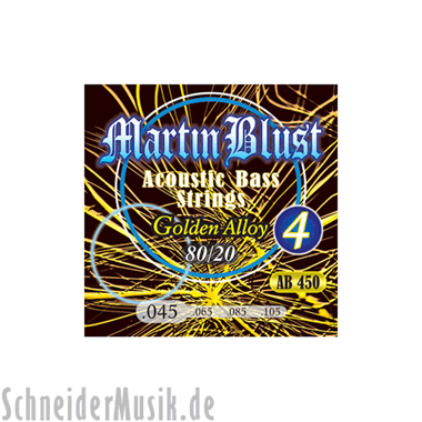 Martin Blust AB450 Acoustic Bass Golden Alloy 80/20 (4-string)