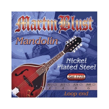 Martin Blust MDNPS1775 Mandolin Nickel Plated Steel (lazo )