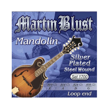 Martin Blust MDS1750 Mandolin Silver Wound Loop End