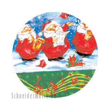 Candle in a China Pot \"Santa Claus\"