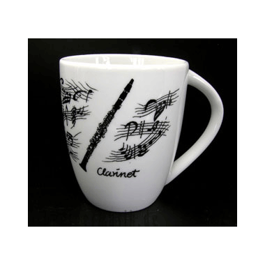 Henkelbecher  mit Motiv Klarinette "Clarinet"