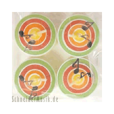 Tealights multicoloured, without glass (4-pack)