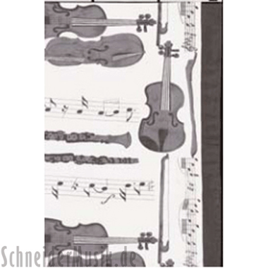 Scarf "Clarinet/Violin" black-white