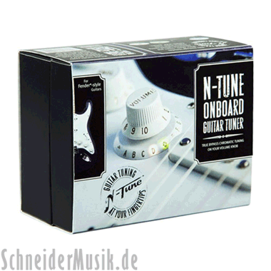 N-Tune NT250 CR3 Onboard Guitar Tuner (250 kOhm)
