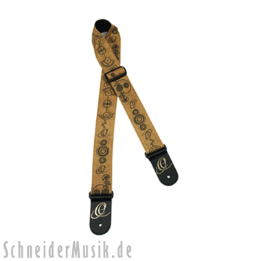 Ortega OSN-50COR Nylon Guitar Strap "Corn Circuits"