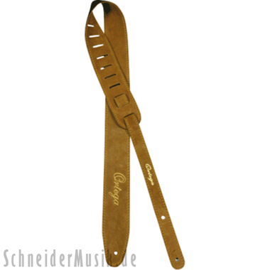 Ortega OSS1-HO Suede Leather Strap, honey-coloured