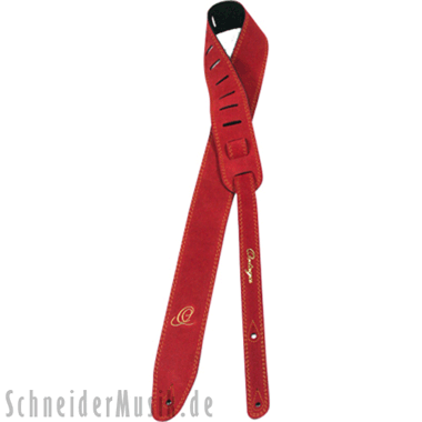 Ortega OSS2-RU Suede Leather Strap, rust-coloured