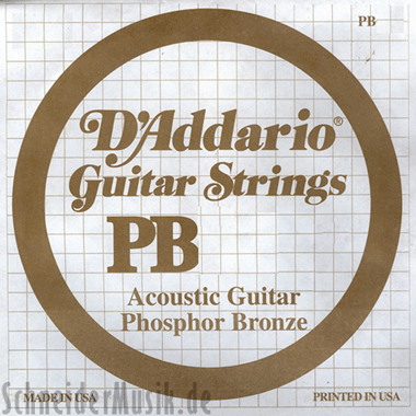 D'Addario Phosphor Bronze Round Wound single string