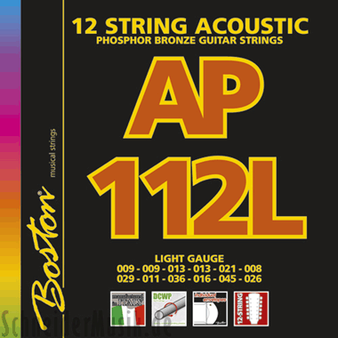 Boston AP 112L Acoustic Phosphor Bronze, Light (12-string)