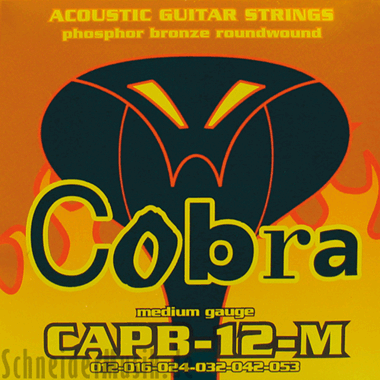 Cobra CAPB-12-M Acoustic Phosphor Bronze Roundwound, Medium