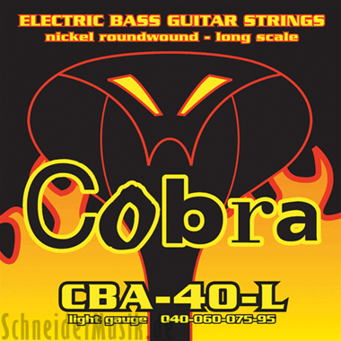 Cobra CBA-40-L Bass Nickel Roundwound, Long Scale, light