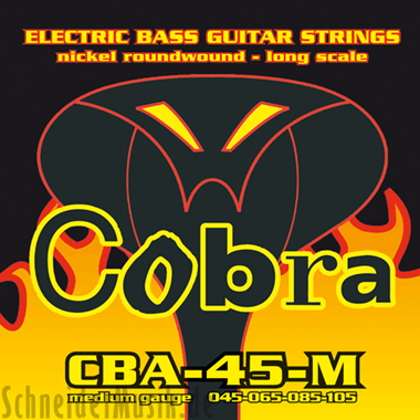 Cobra CBA-45-M Bass Nickel Roundwound, Long Scale, medium