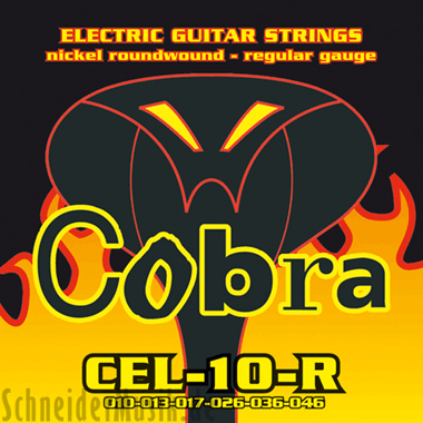 Cobra CEL-10-R Electric Nickel Roundwound, Regular