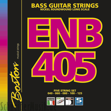 Boston ENB 405 Bass Nickel Roundwound, Long Scale, light (5-string)