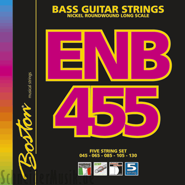 Boston ENB 455 Bass Nickel Roundwound, Long Scale, medium (5-string)
