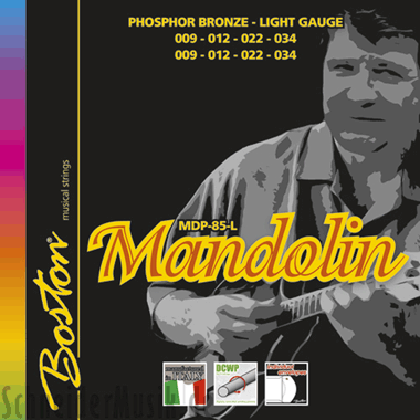 Boston MDN-85-L Mandolin Phosphor Bronze, light