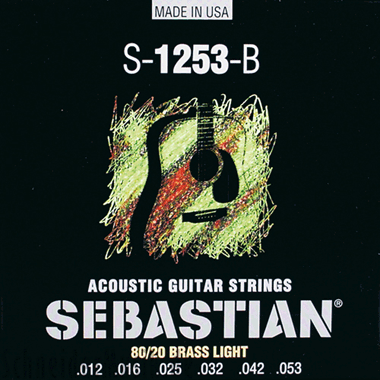 Sebastian S-1253-B Acoustic 80/20 Brass, Light