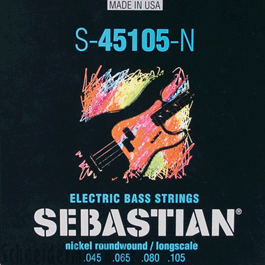 Sebastian S-45105-N Bass Nickel Roundwound, Long Scale