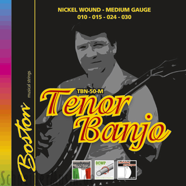 Boston TBN-50-M Tenor Banjo Nickel Wound, medium
