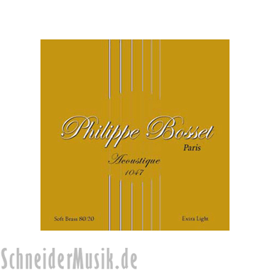Philippe Bosset Acoustique 1047 Soft Brass 80/20, Extra Light
