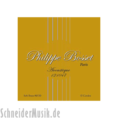 Philippe Bosset Acoustique 121047 Soft Brass 80/20, 12-string