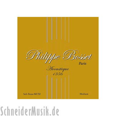 Philippe Bosset Acoustique 1356 Soft Brass 80/20, Medium