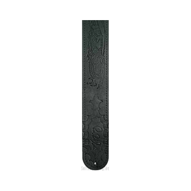 PRS ACC-3116 "Paul Reed Smith" Leather Strap with embossed Dragon (Dragon III), black
