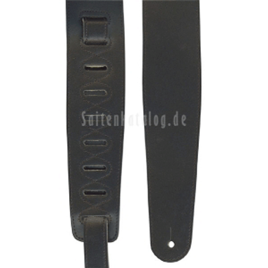 Planet Waves Garment Leather Collection Deluxe Leather Strap black