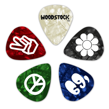 Planet Waves 1CAC2-10WS WOODSTOCK Collection Picks 0.50mm Light (10 pack)