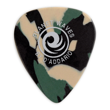 Planet Waves 1CCF7-100 Classic CAMOUFLAGE Celluloid Picks - 1.25mm X-Heavy, 100-pack