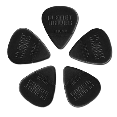 Planet Waves PICK RITE Training Picks for Right-handed (5-pack) Light, black