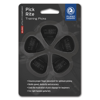 Planet Waves PICK RITE Training Picks for Right-handed (5-pack) Light, black