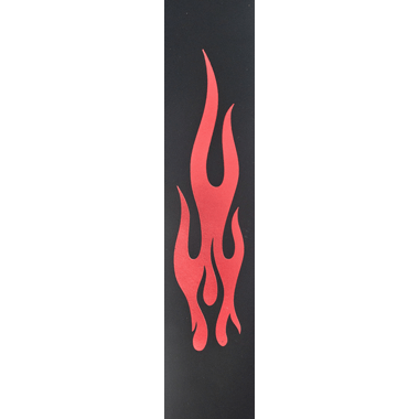 Planet Waves 25L-FLME Icon Leather Collection Leather Strap - Red Flame