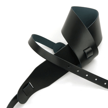 Planet Waves 25LBNJ00-DX Deluxe CLASSIC Leather Banjo Strap, black