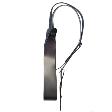 Planet Waves 25LBNJ00-DX Deluxe CLASSIC Leather Banjo Strap, black