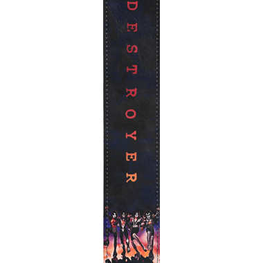 Planet Waves 25LK03 The KISS Collection Leather Strap - Destroyer