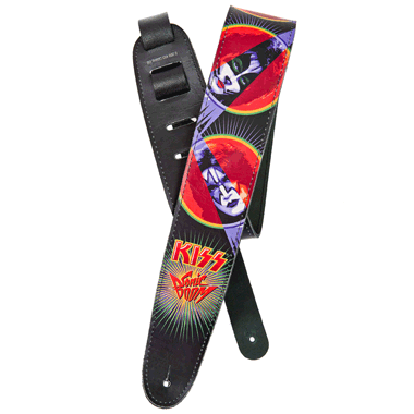 Planet Waves 25LK07 The KISS Collection Leather Strap - Sonic Boom