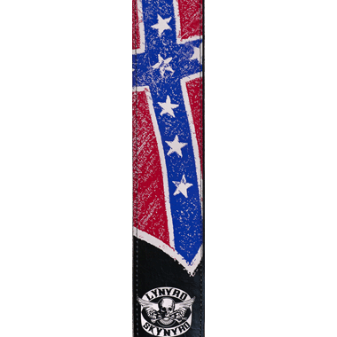 Planet Waves 25LLS01 LYNYRD SKYNYRD Collection Correa de Cuero - Flag