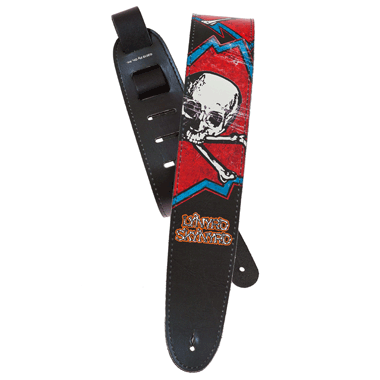 Planet Waves 25LLS02 LYNYRD SKYNYRD Collection Leather Strap - Skull