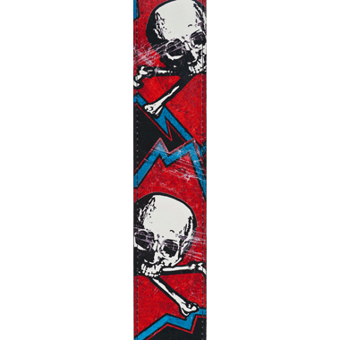 Planet Waves 25LLS02 LYNYRD SKYNYRD Collection Leather Strap - Skull